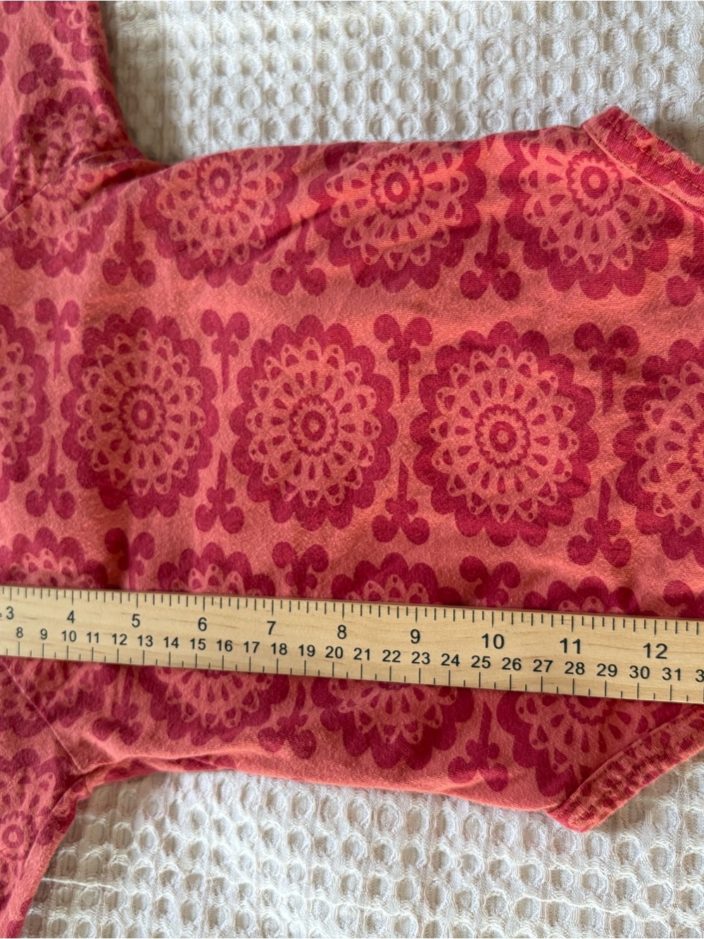 Kate Quinn Baby Unisex Bohemian Print Rusty Orange Long Slv Bodysuit Size 6-12m - Picture 9 of 10